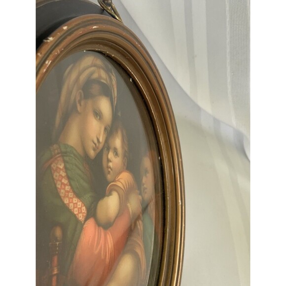Antique Madonna della Seggiola ~Raphael Palazzo Pitti Collection Numbered Frame - Picture 6 of 12